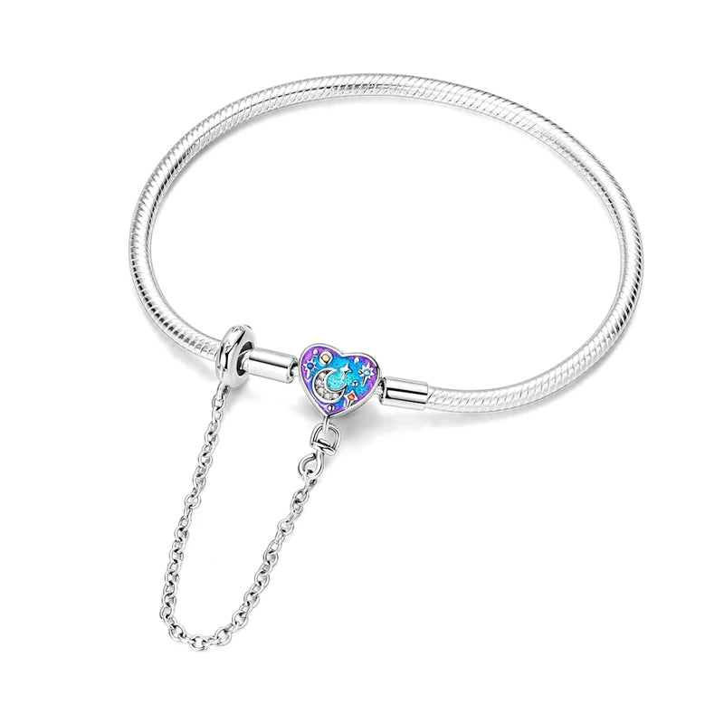 Sterling Glow Heart Bracelet