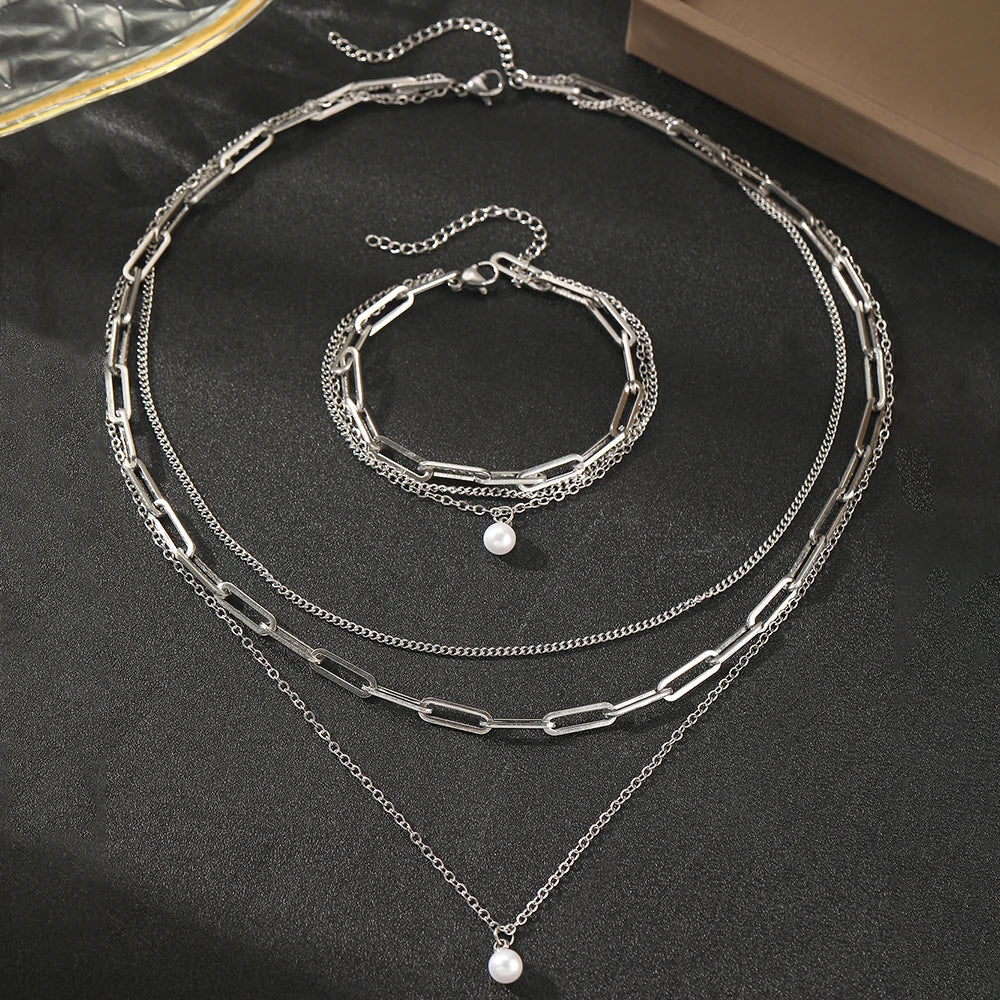 LumiPearl Necklace Set