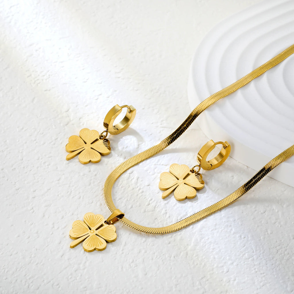 Fortuna Clover Jewelry Set