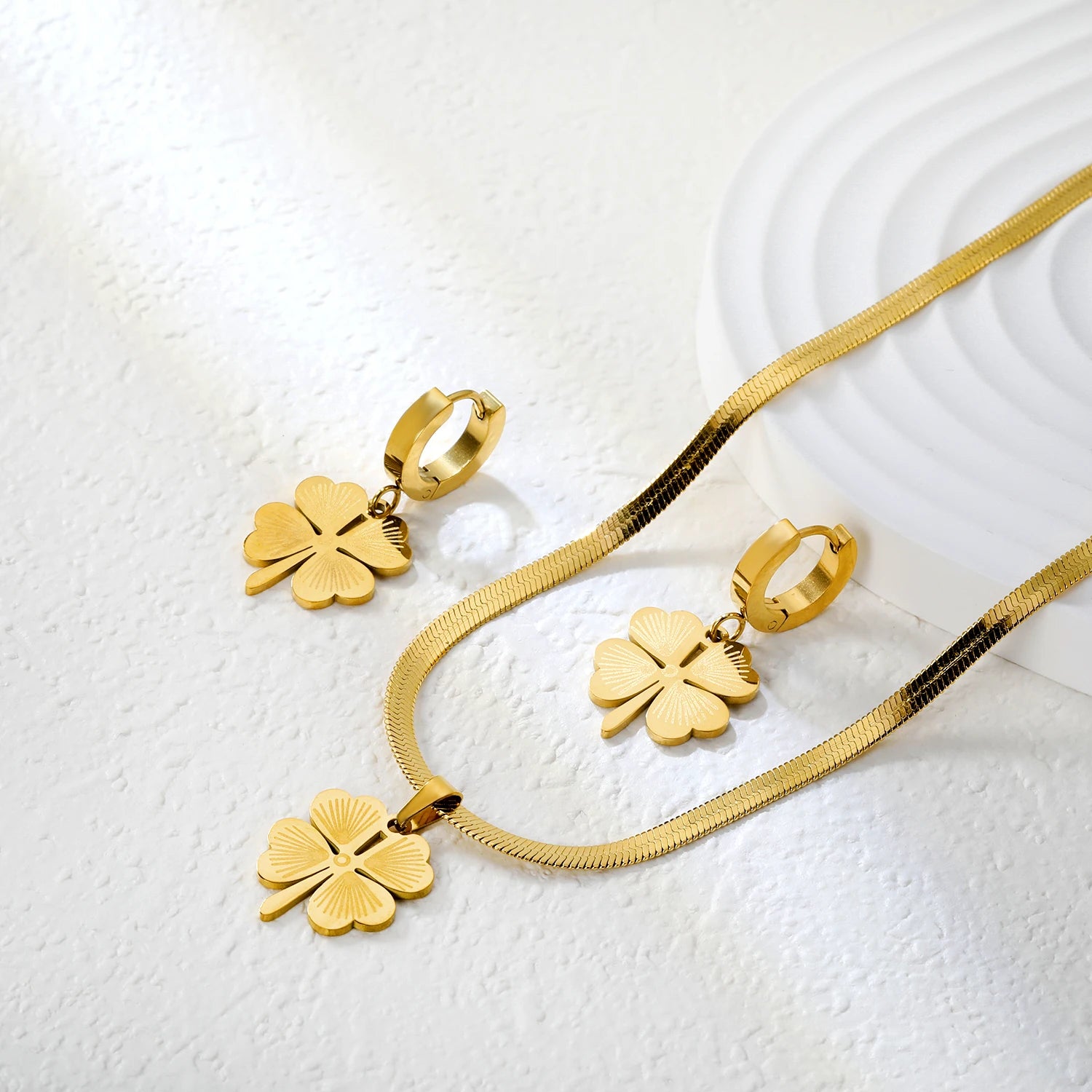Fortuna Clover Jewelry Set