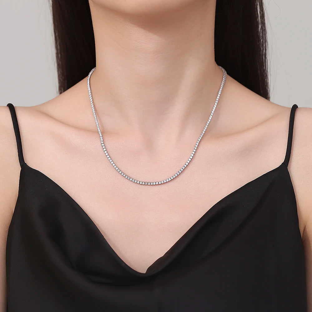 Élan Zircon Tennis Necklace