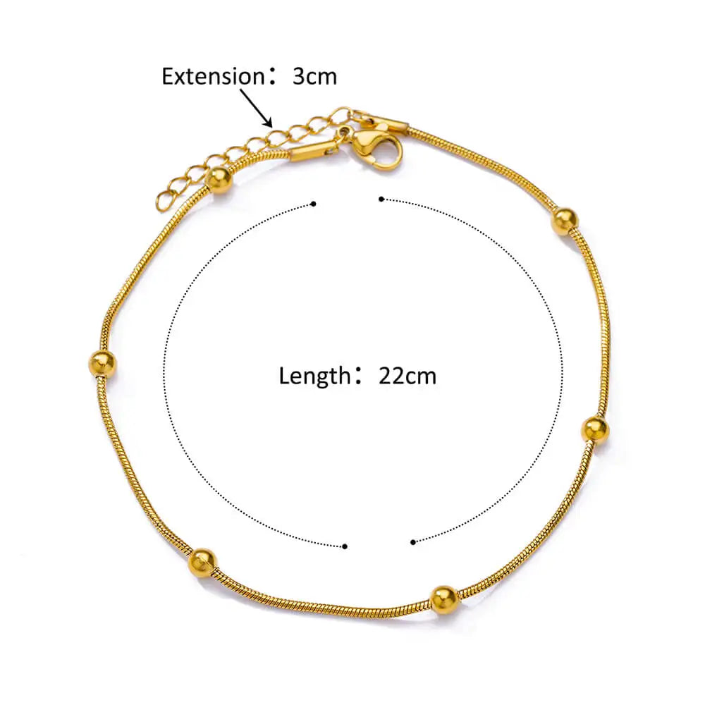 Ocean Breeze Bead Anklet