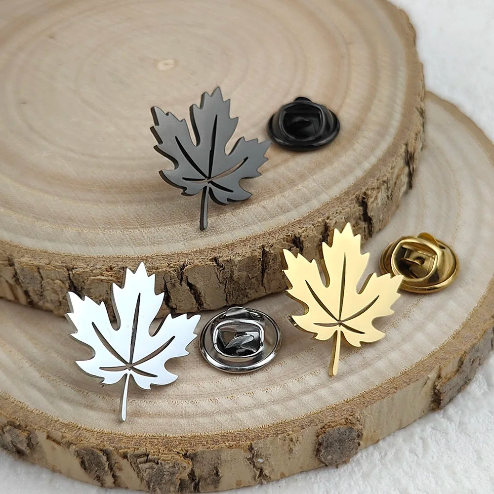 Maple Crest Brooch
