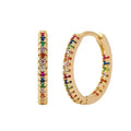 Rainbow Glow Gold Earrings