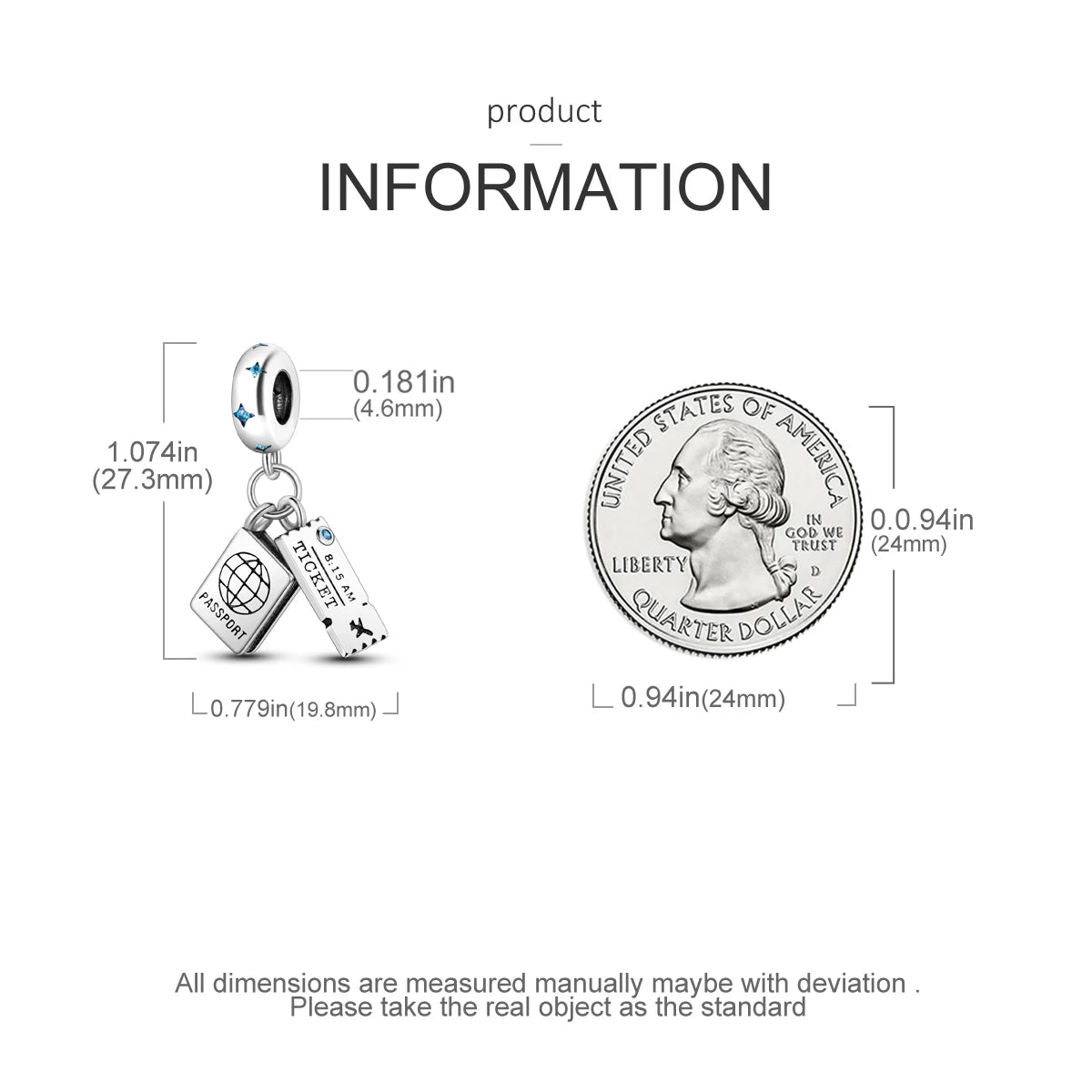 Paris Sky Journey Charm