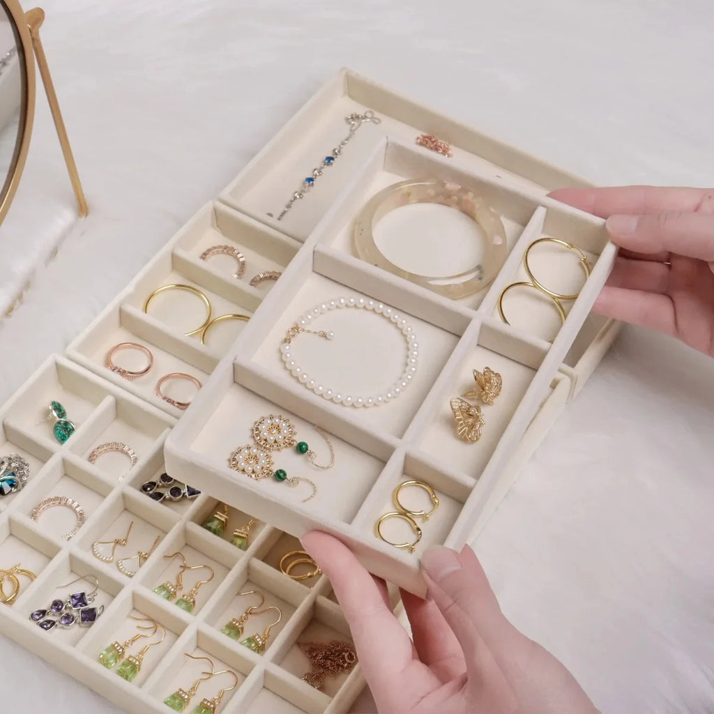 Luxury Velvet Jewelry Organizer