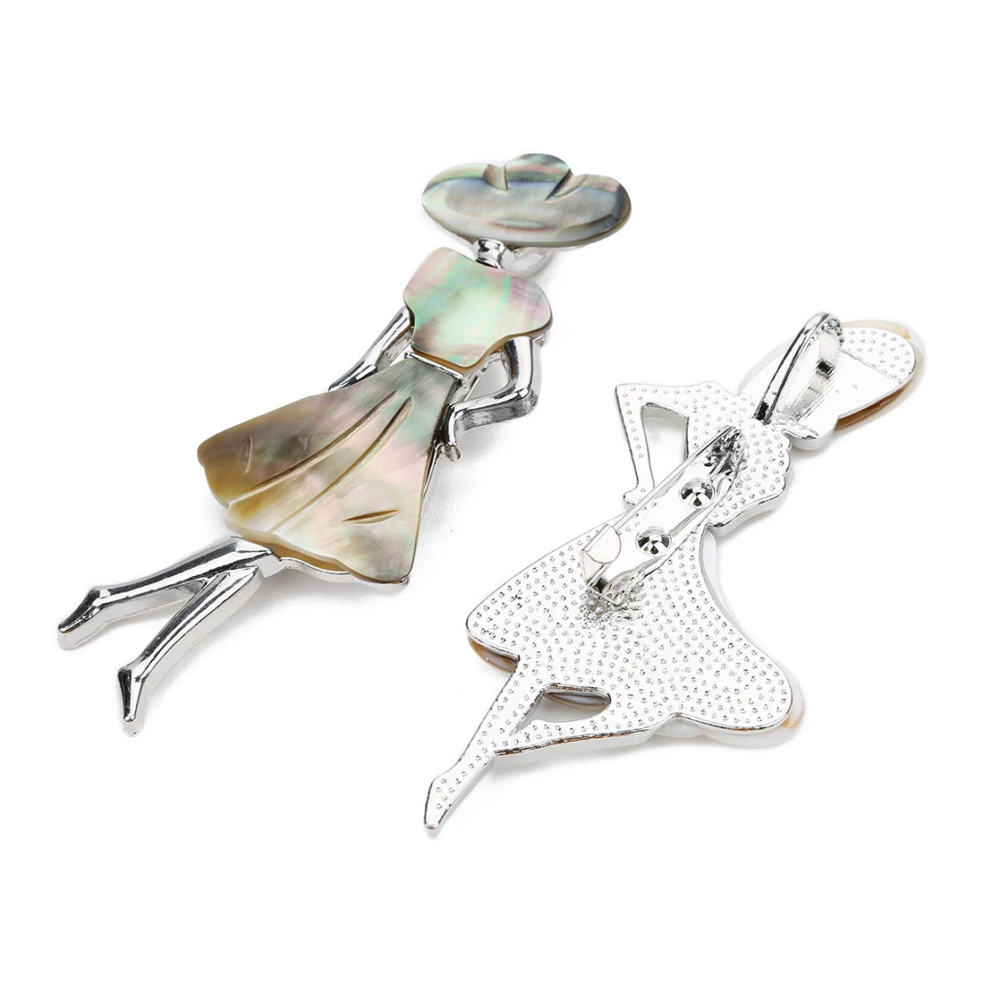 Seashell Sun Hat Brooch