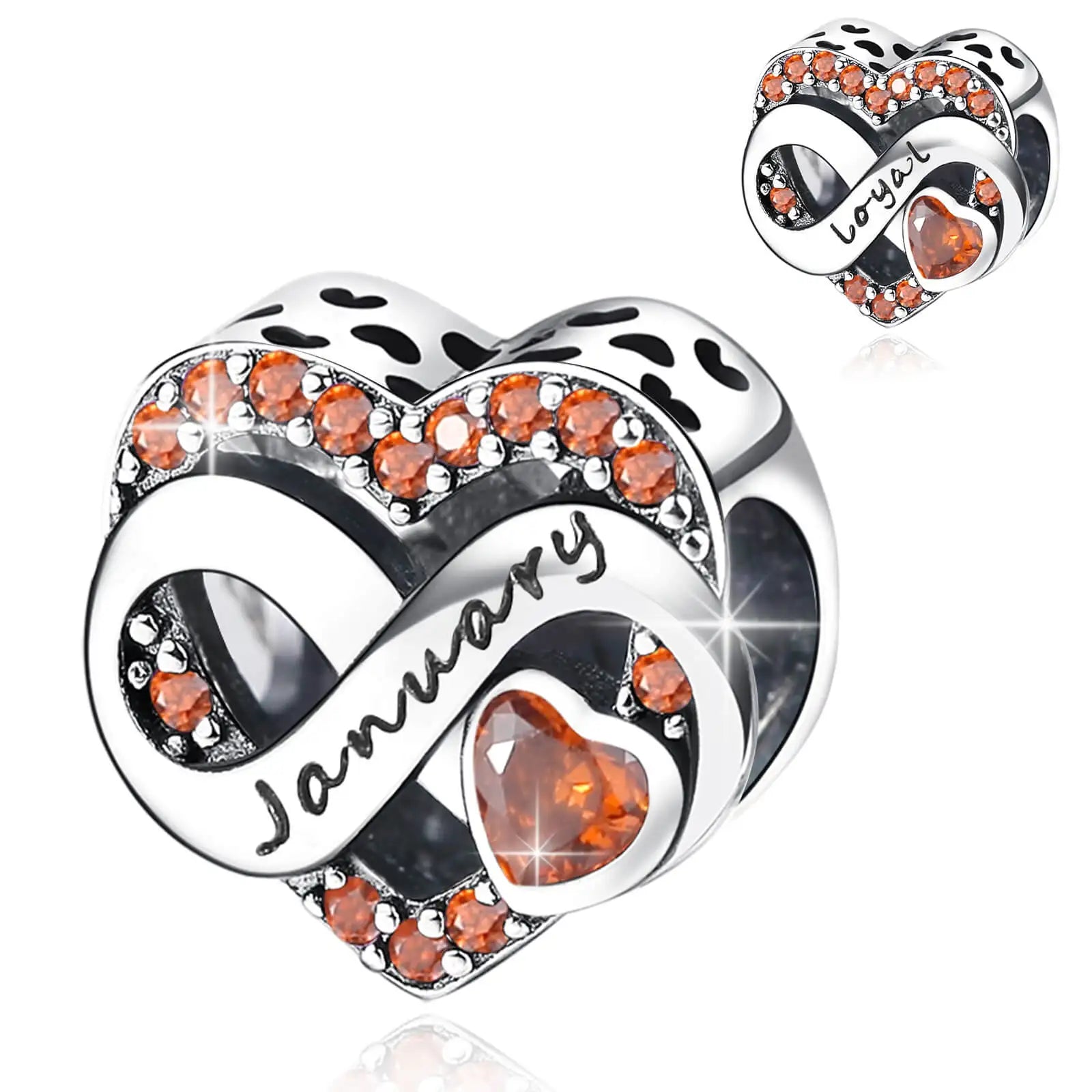 Timeless Spark 925 Birthstone Month Charm