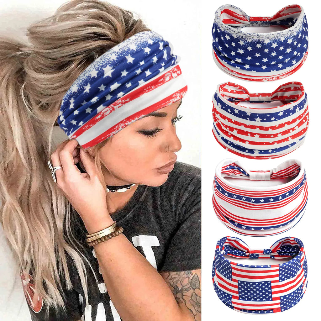 Women's Patriotic American Flag Headband