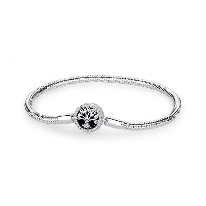 Sterling Love Clip Bracelet