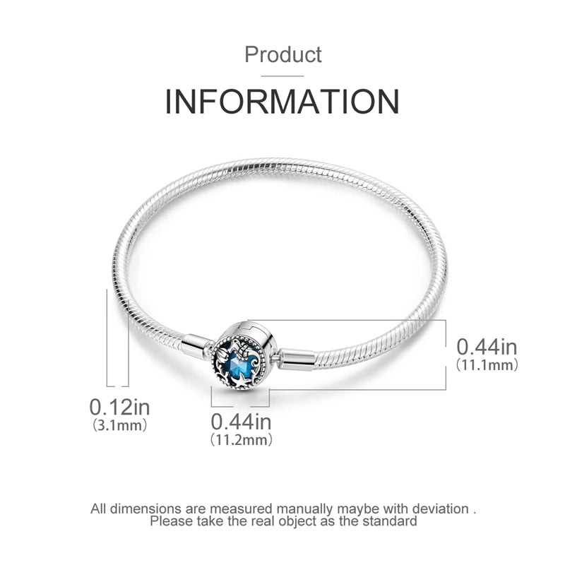 Aqua Charm Bracelet
