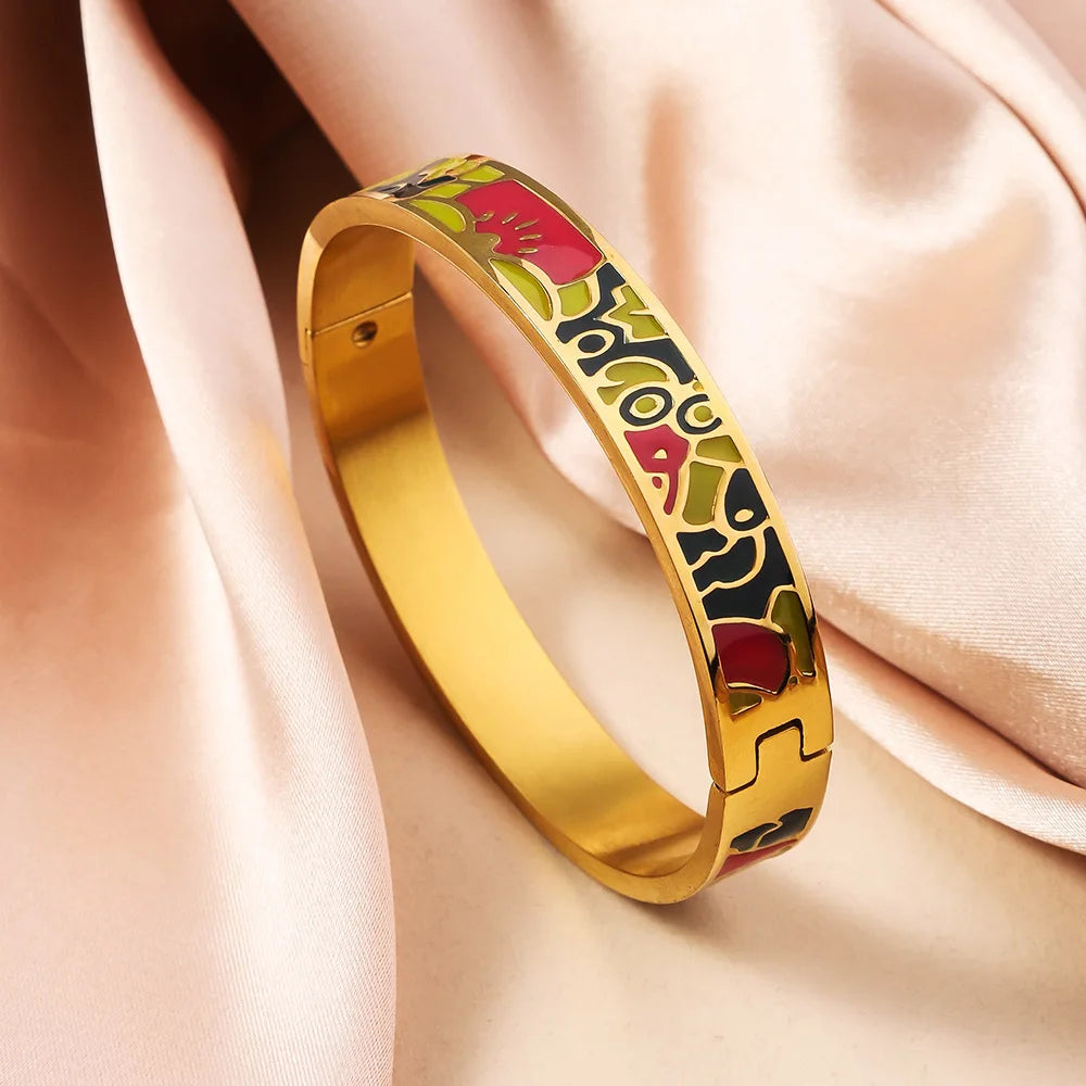 Bohemian Enamel Bangle