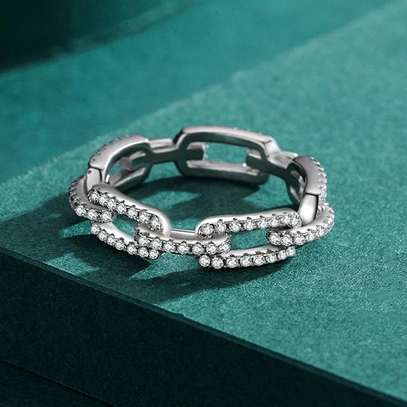 Platina Spark Stack Ring