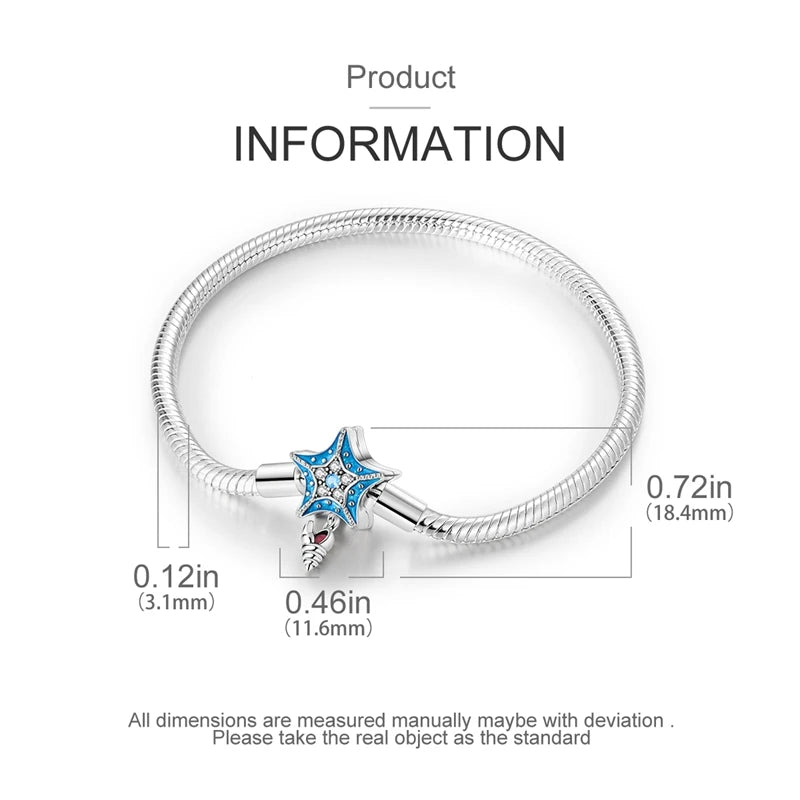 Aqua Charm Bracelet