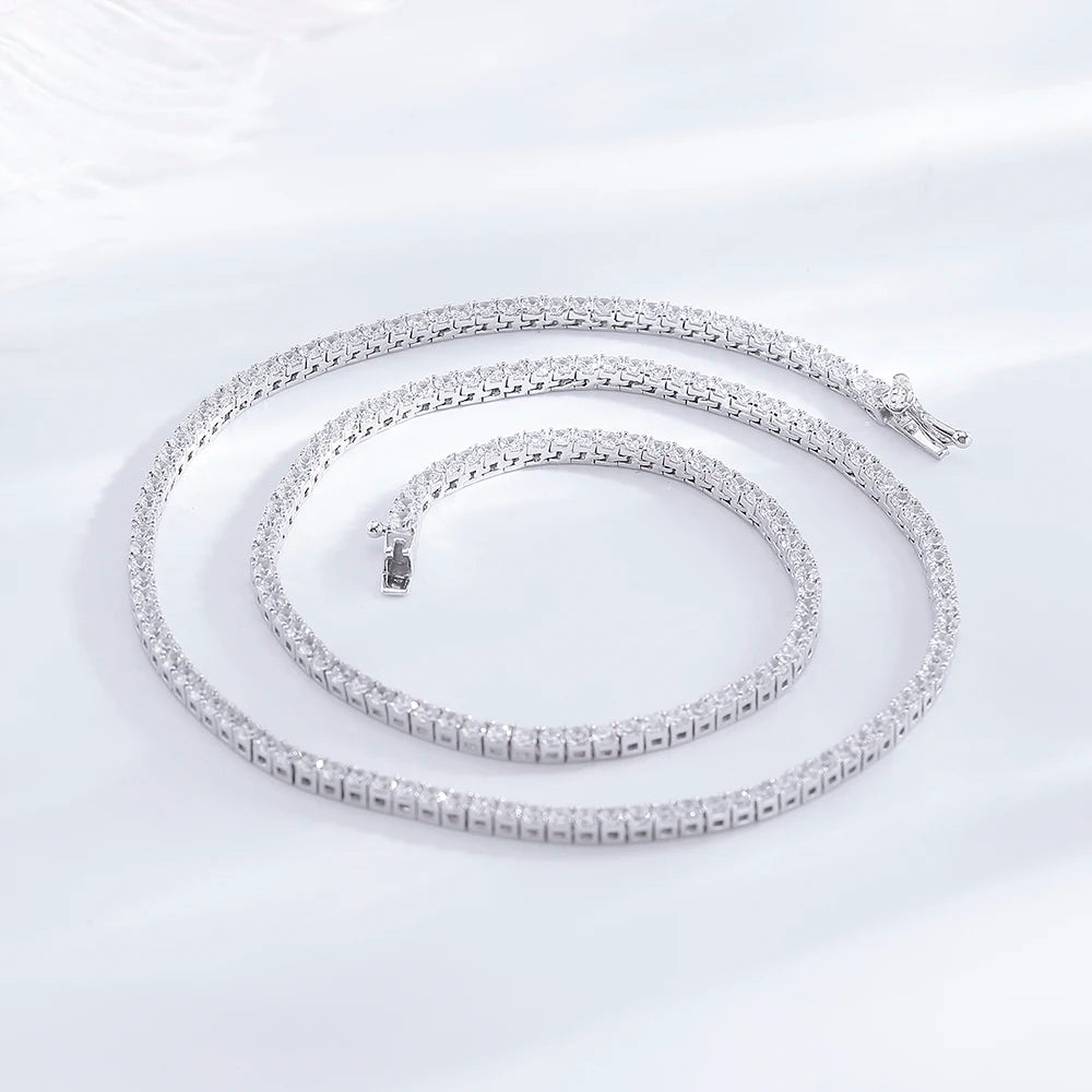 Élan Zircon Tennis Necklace