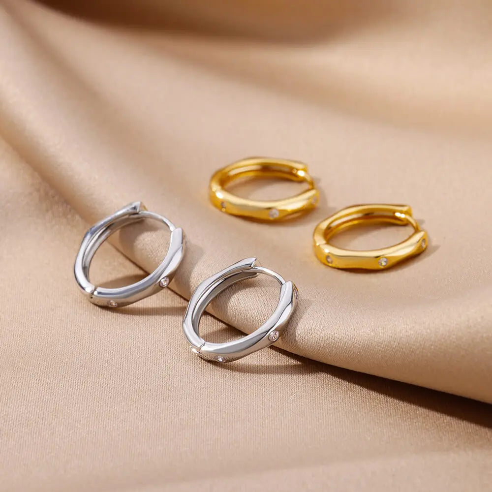 AuraRound Hoop Earrings