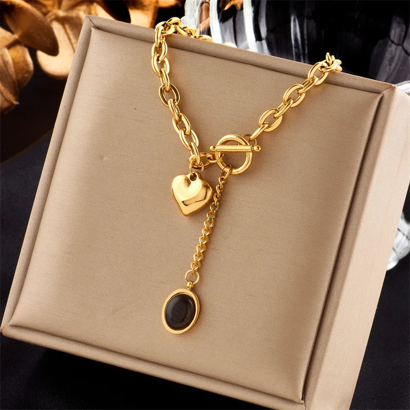 Onyx Love Necklace