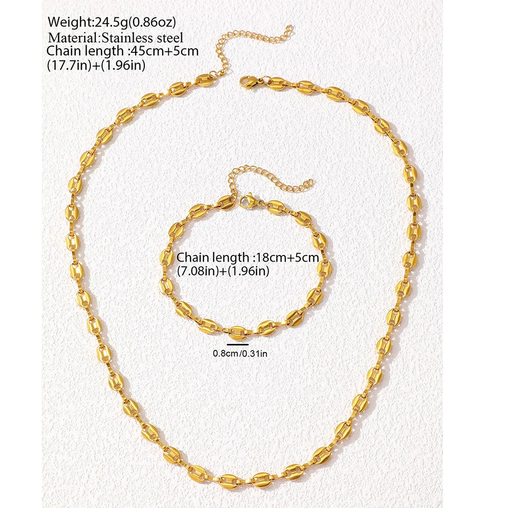 Opaline Charm Bracelet & Necklace Set
