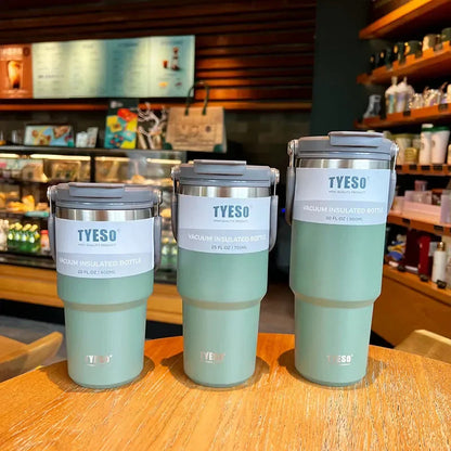 Tyeso Coffee Cup Thermos – Stainless Steel Double-Layer Travel Mug