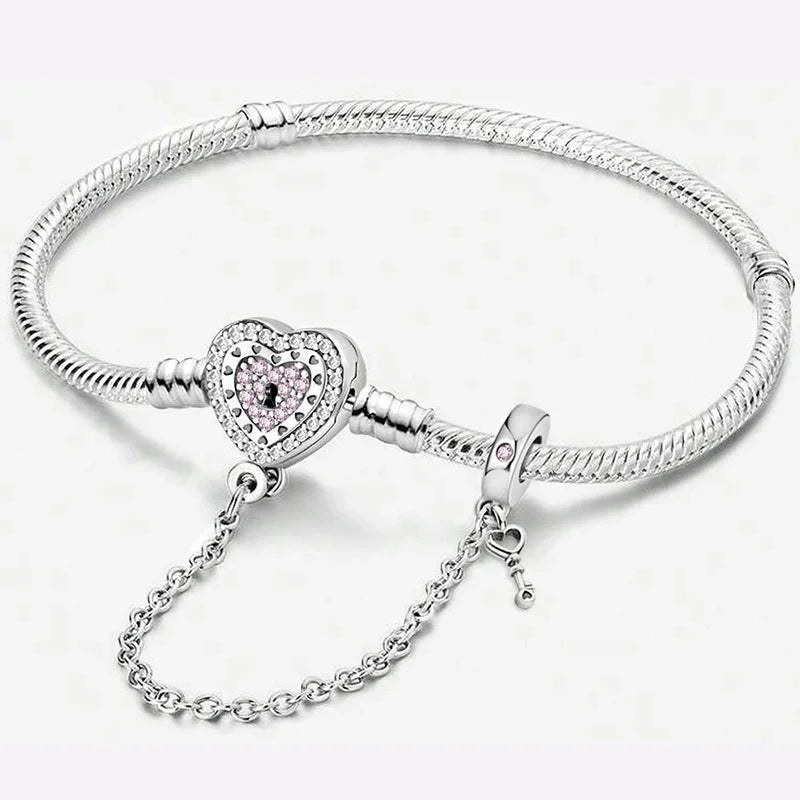925 Silver Romantic Heart Bead