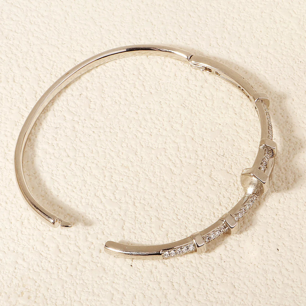 Elegant Spark Open Bangle