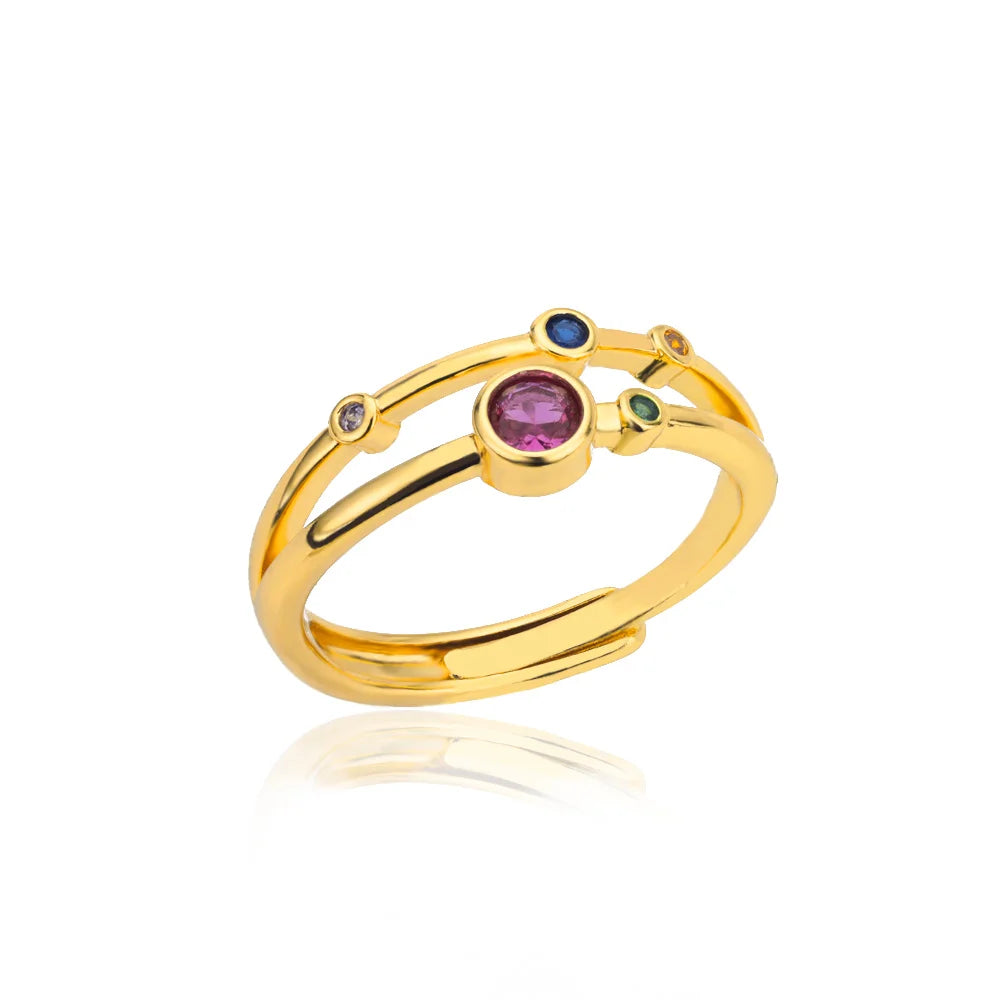 Aurora Shine Gold Ring