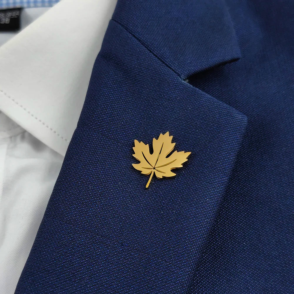 Maple Crest Brooch