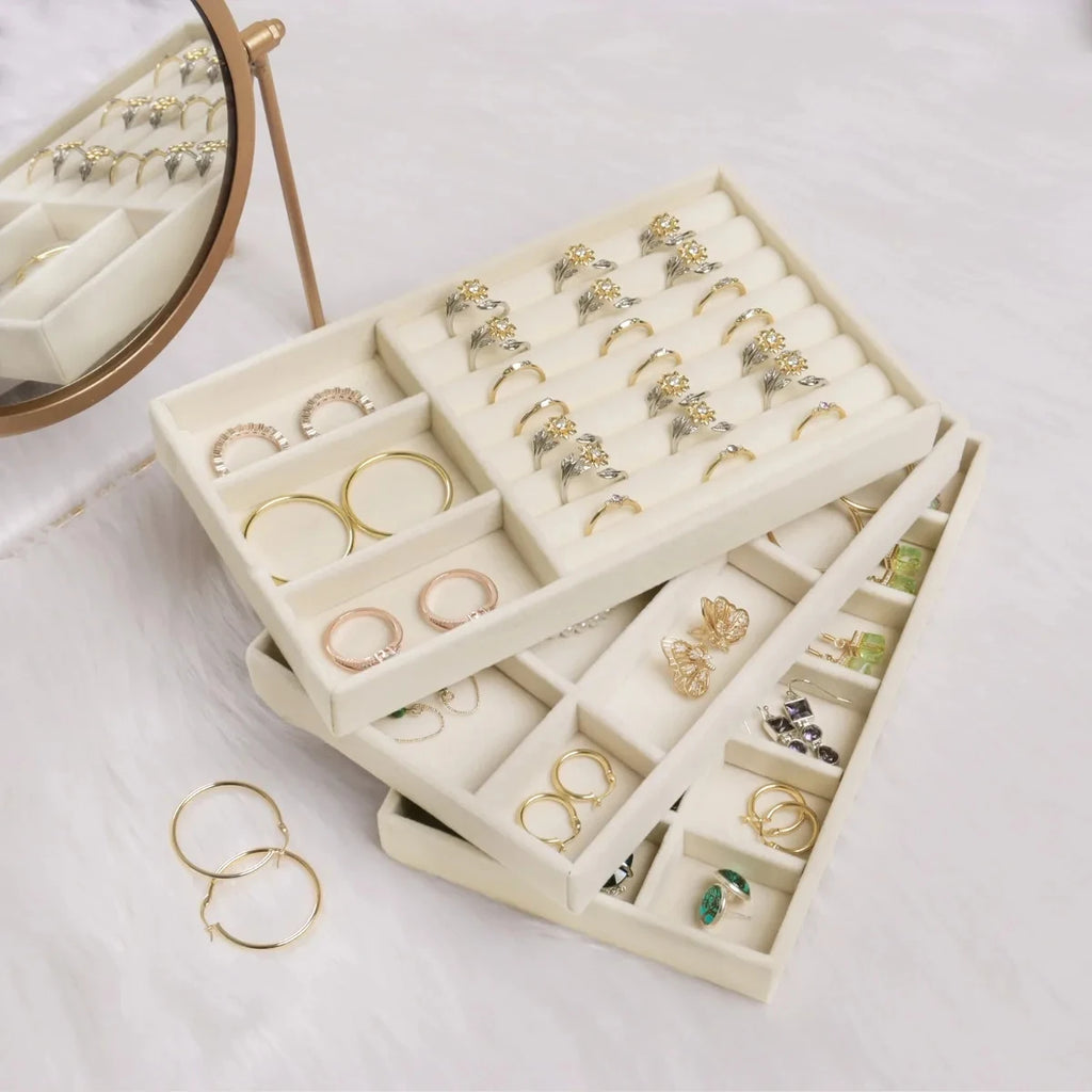 Luxury Velvet Jewelry Organizer