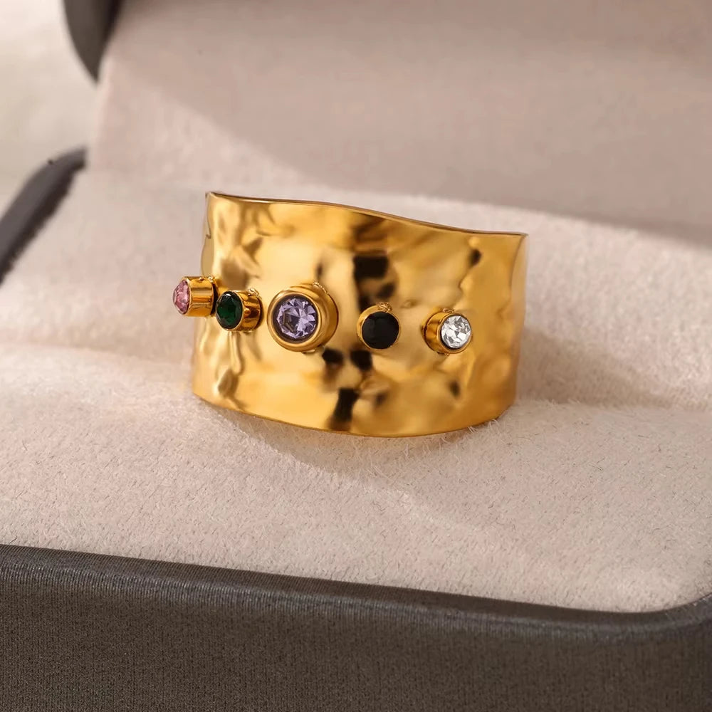 Aurora Shine Gold Ring