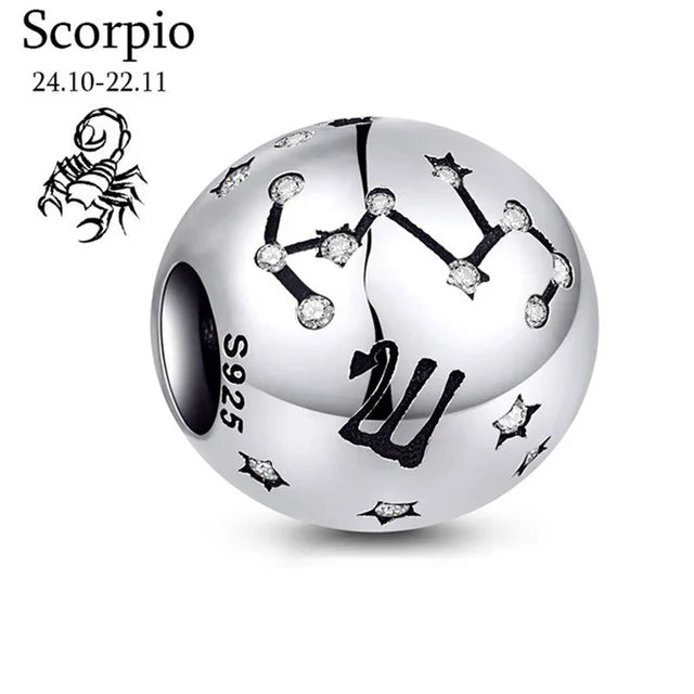 Sterling Silver Zodiac Charm