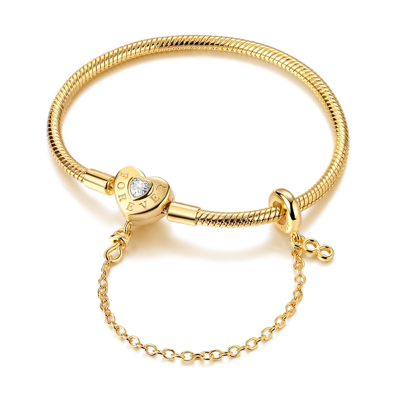 Sterling Glow Heart Bracelet