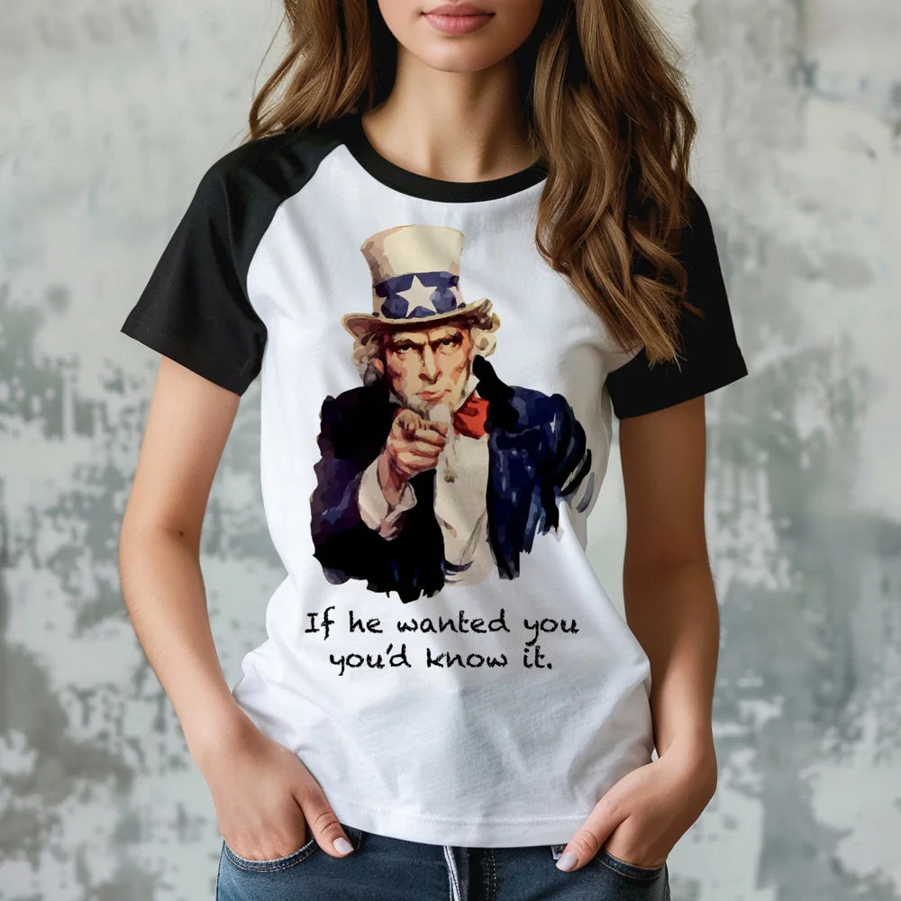 Women's July 4th Anime Girl Graphic T-Shirt