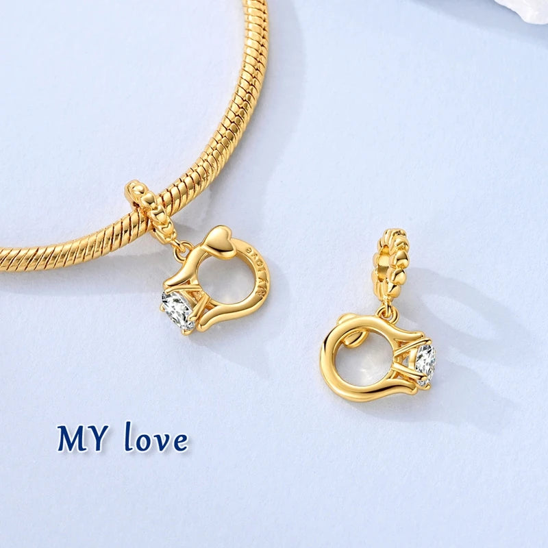 Golden Promise Sterling Wedding Bead