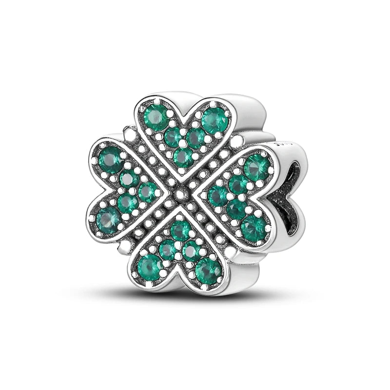 Lucky Aura Four-Leaf Clover Bead