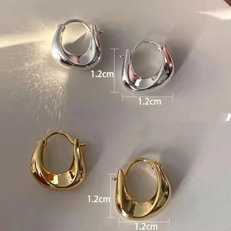 Luna Silver Hoops