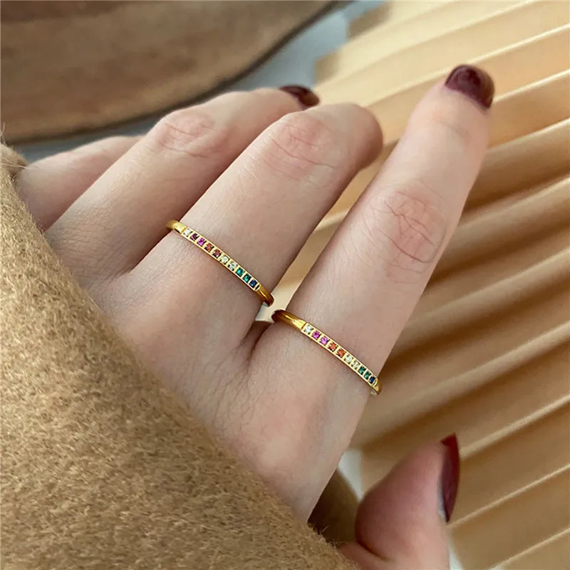 Aurora Star Ring Set