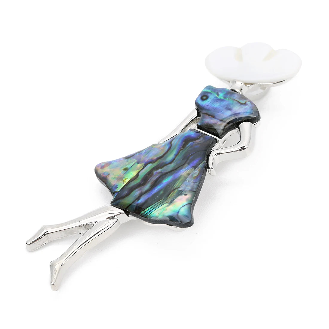 Seashell Sun Hat Brooch