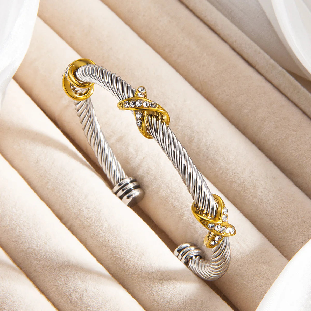 Royal Twist Cuff Bracelet