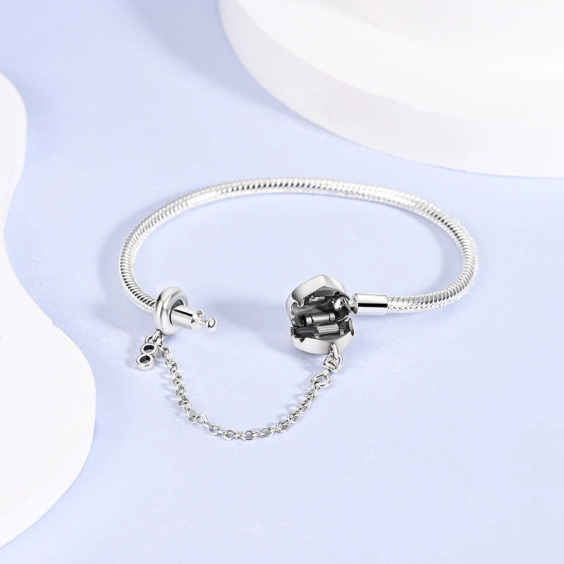 Love Lock Safety Chain Bracelet