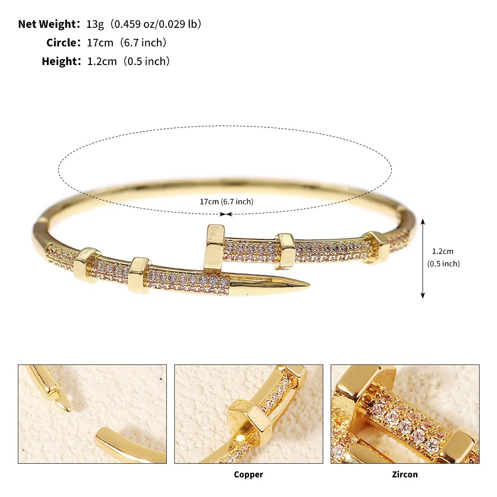 Elegant Spark Open Bangle