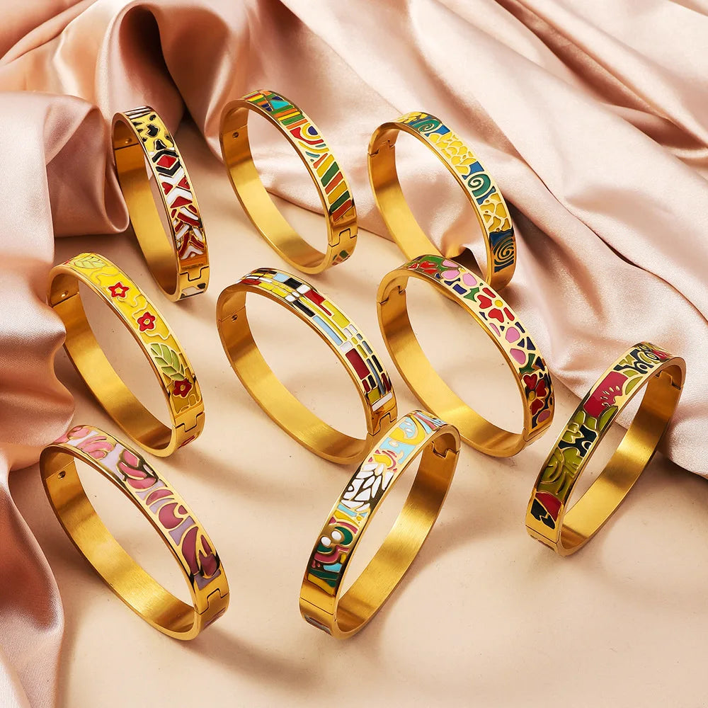 Bohemian Enamel Bangle