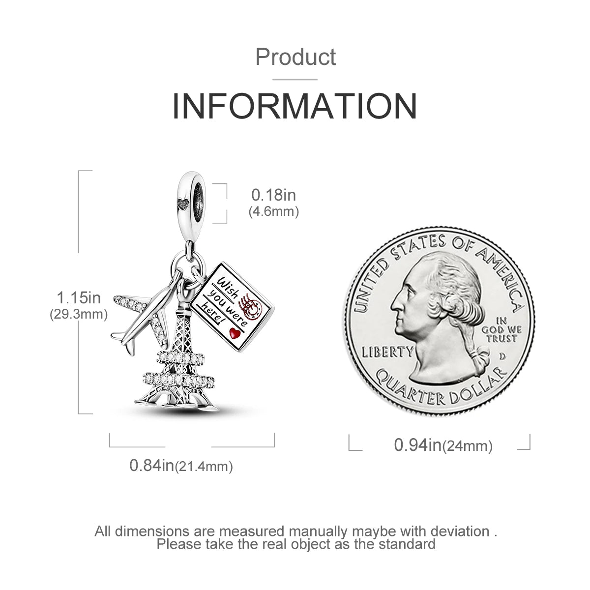 Paris Sky Journey Charm