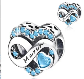 Timeless Spark 925 Birthstone Month Charm