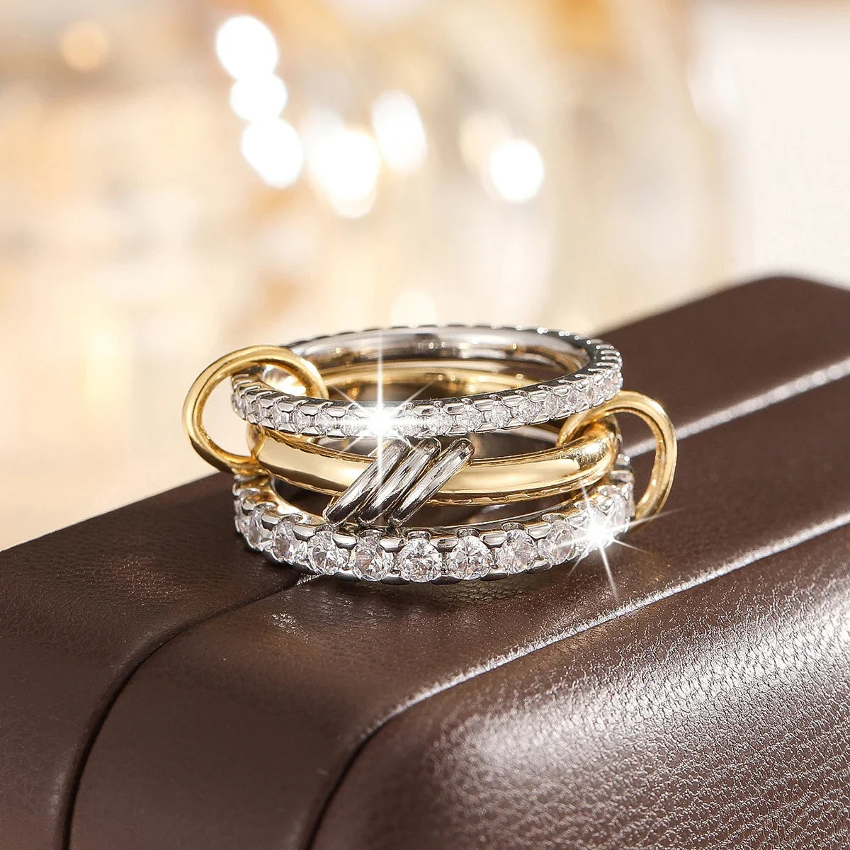 QuadGlow Layered Rings