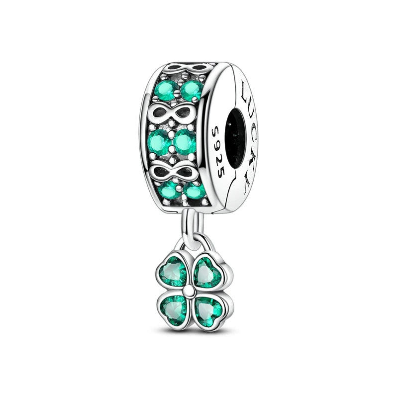 Lucky Aura Four-Leaf Clover Bead