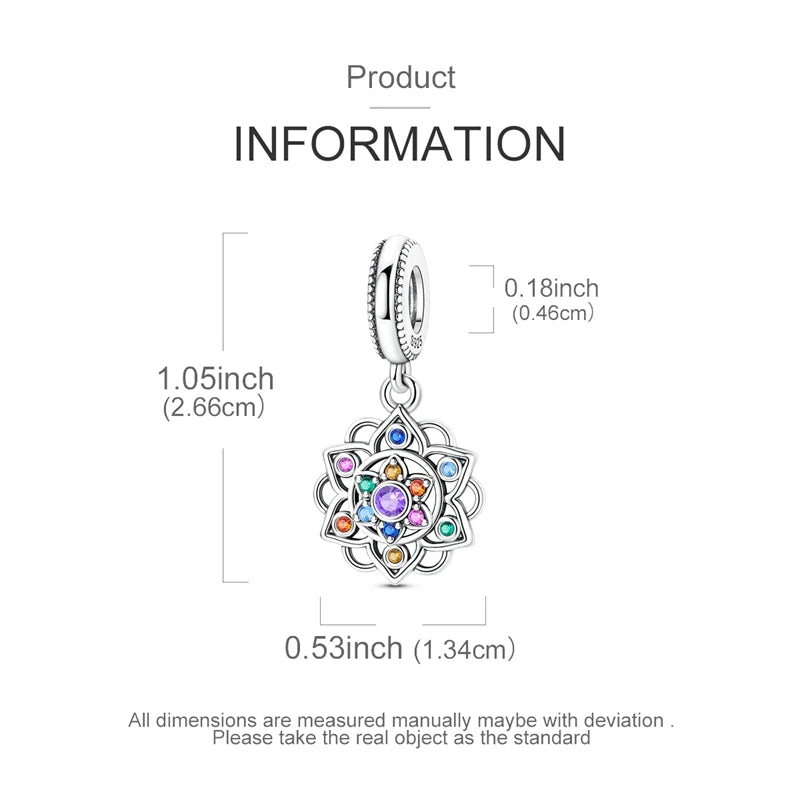 Lotus Bloom Spinner Charm