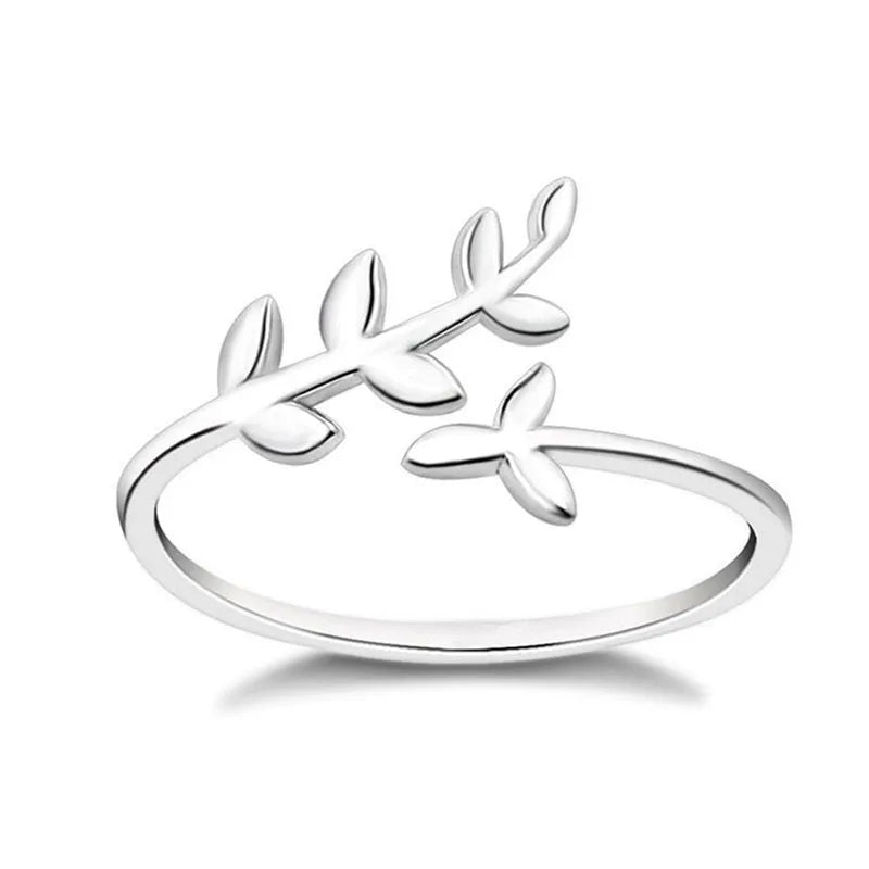 Olive Grace Silver Ring