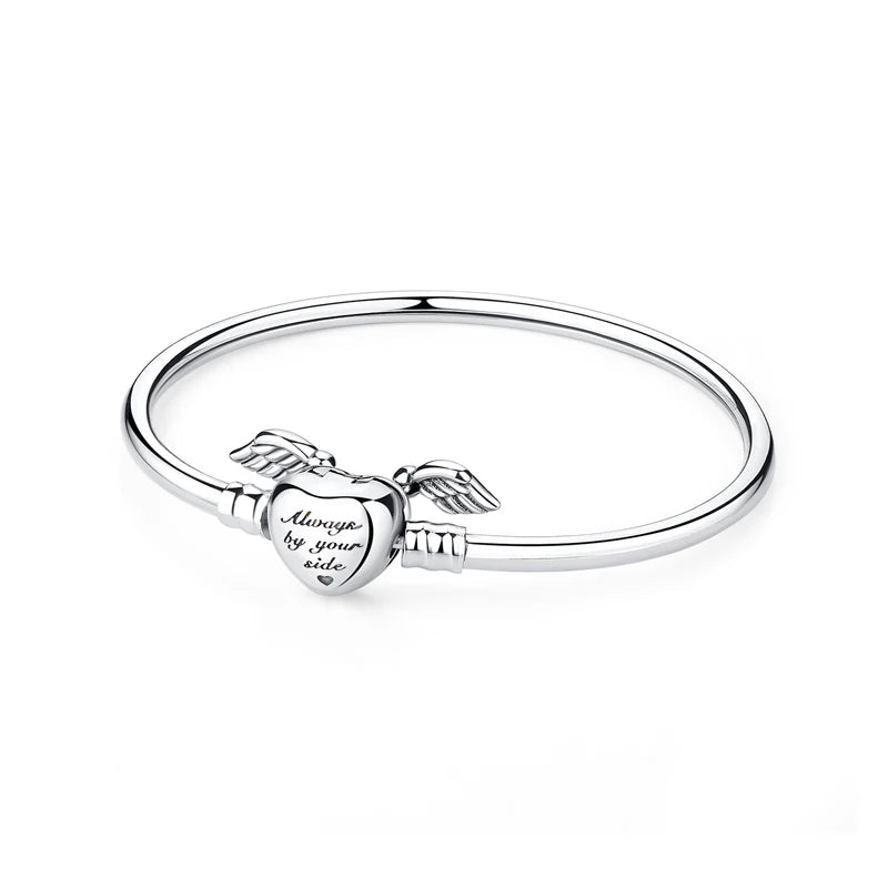 Sterling Love Clip Bracelet