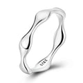 925 Sterling Silver Liquid Droplet Ring