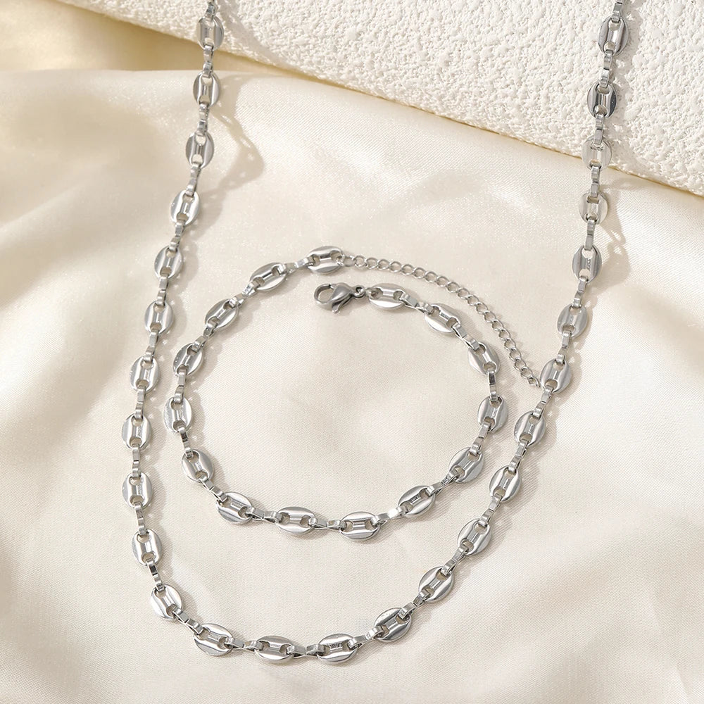 Opaline Charm Bracelet & Necklace Set